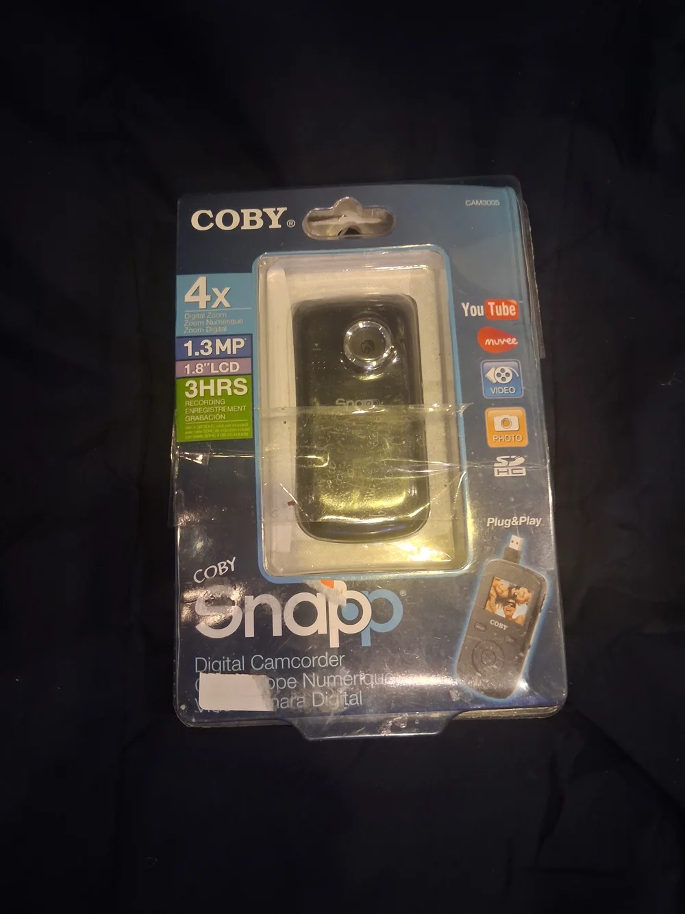 Coby CAM3005 Snapp Mini Camcorder with Digital Zoom